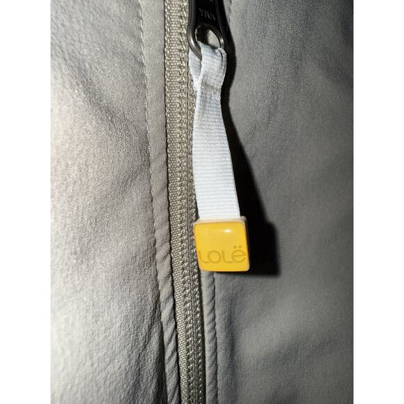 LOLE Waterproof Hooded Rain Jacket Womens size Small Gray Neutral Outdoor - Picture 6 of 10